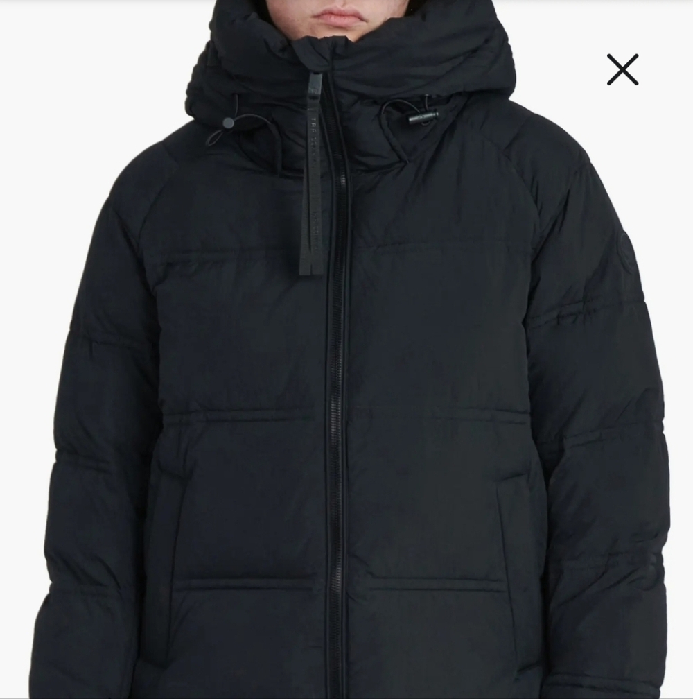 Orva Water Resistant Hooded Down Puffer JacketThe Recycled Planet Company